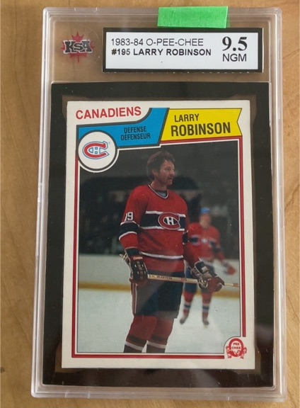 1983-84 O-Pee-Chee #195 Larry Robinson — front