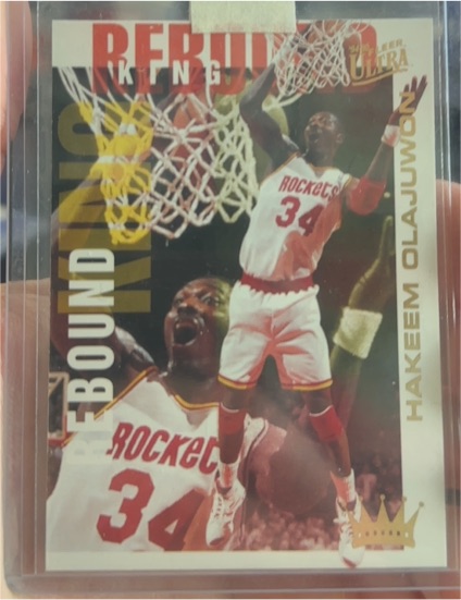 1994-95 Fleer Ultra Rebound Kings #6 Hakeem Olajuwon — front