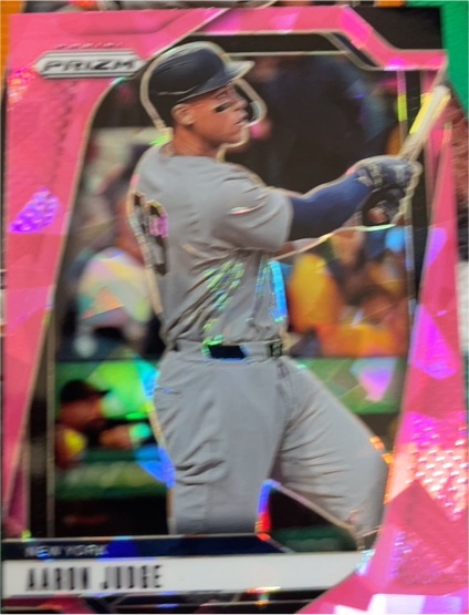2025 Panini Prizm Pink Ice Prizm Aaron Judge — front