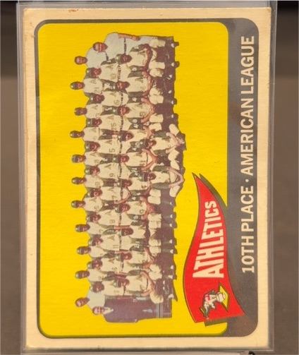 1965 Topps #151 Kansas City Athletics Team — front