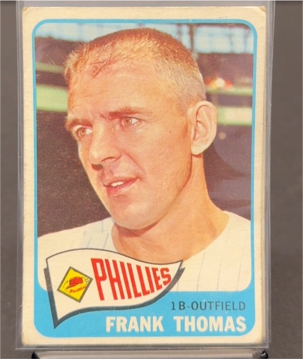1965 Topps #123 Frank Thomas — front