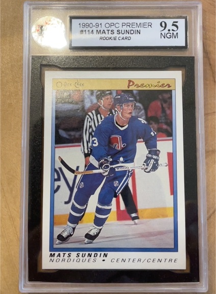 1990-91 O-Pee-Chee Premier #114 Mats Sundin — front