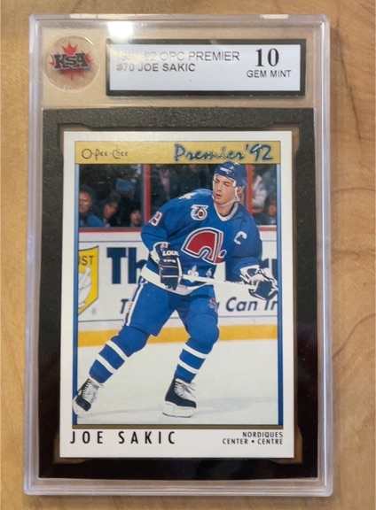 1992 O-Pee-Chee Premier #70 Joe Sakic — front