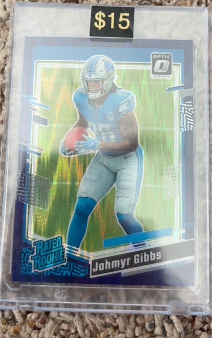 2023 Donruss Optic #249 Jahmyr Gibbs Rated Rookie — front