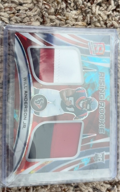 2023 Panini Spectra Rising Rookie Materials #RRM-WAN Will Anderson Jr. — front