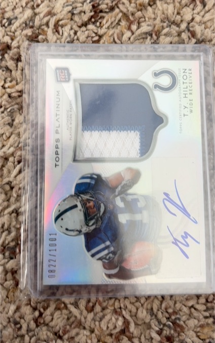 2012 Topps Platinum #RC T. Y. Hilton — front