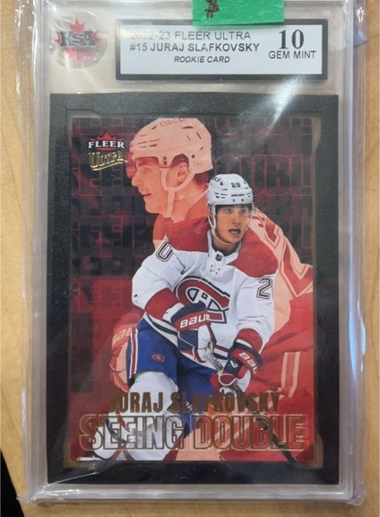 2022-23 Fleer Ultra #15 Juraj Slafkovsky Rookie Seeing Double — front