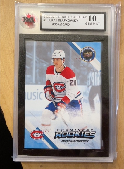 2023 Upper Deck National Hockey Card Day #NHCD-1 Juraj Slafkovsky — front