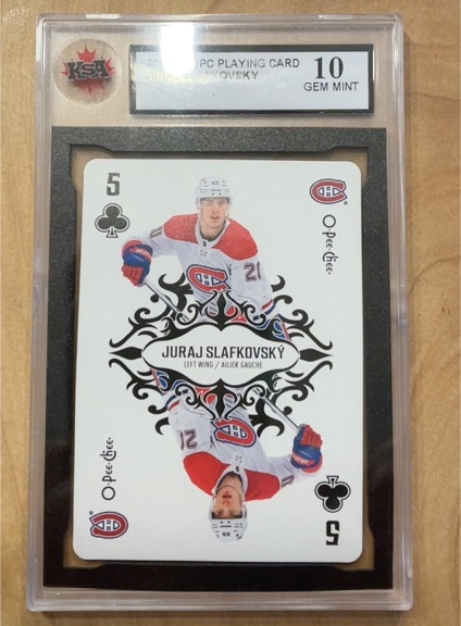 2023-24 O-Pee-Chee Playing Card #5 Juraj Slafkovsky — front