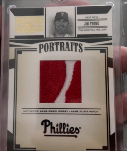 2005 Donruss Prime Patches Portraits Jim Thome — front