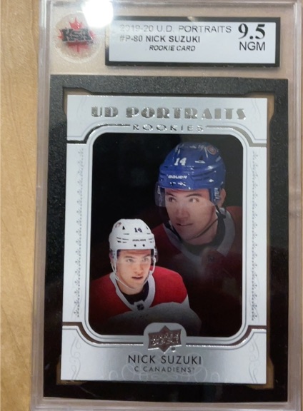 2019-20 Upper Deck UD Portraits #P-80 Nick Suzuki — front