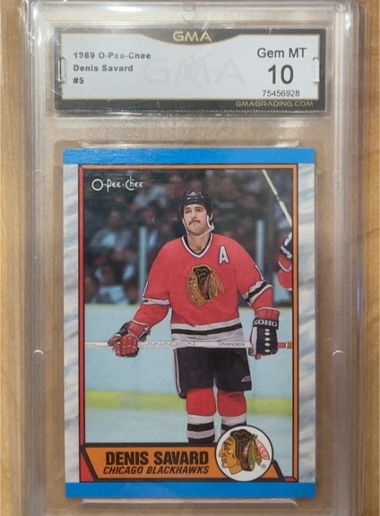 1989-90 O-Pee-Chee #5 Denis Savard — front