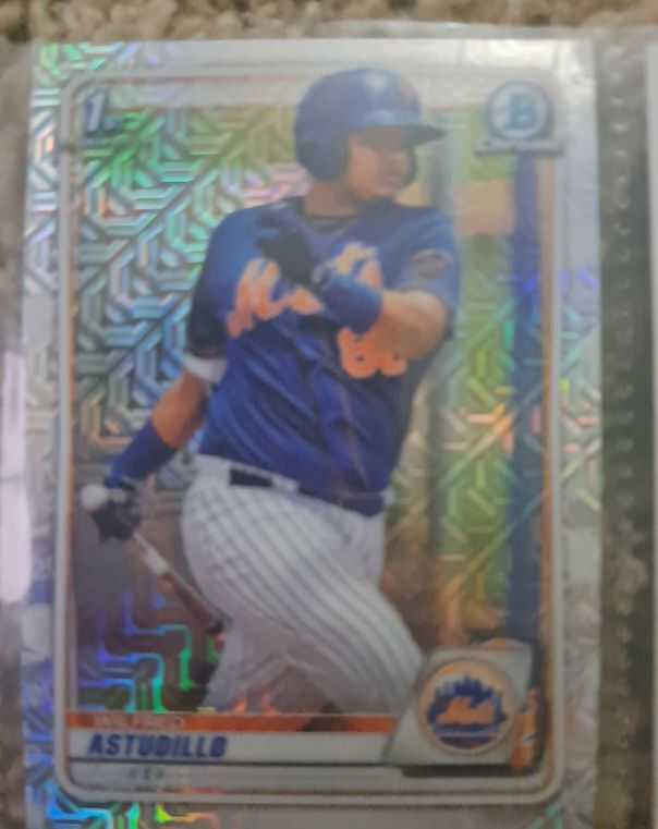 2020 Bowman Chrome Prospects Mojo Refractor #BCP-37 Wilfred Astudillo — front