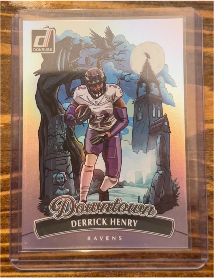 2025 Donruss Football #3 Derrick Henry Downtown Ravens — front