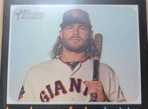 2013 Topps Heritage #H580 Brandon Crawford — front