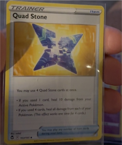 2022 Pokémon SWSH12: Silver Tempest #163 Quad Stone — front