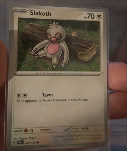 2023 Pokémon TCG Paldea Evolved #160 Slakoth — front