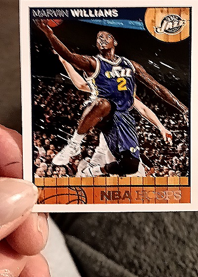 1997 NBA Hoops #2 Marvin Williams — front