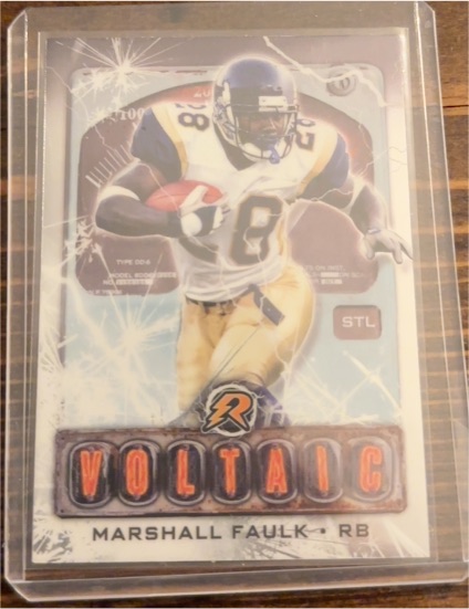 2024 Topps Resurgence Voltaic #V-22 Marshall Faulk — front