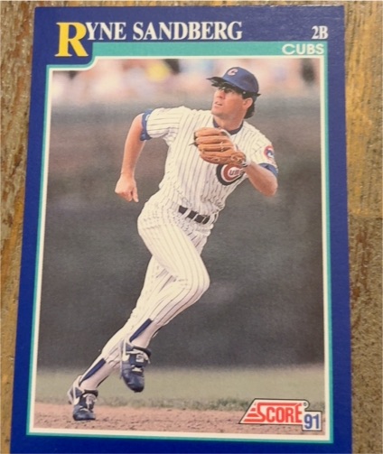 1991 Score #3 Ryne Sandberg — front