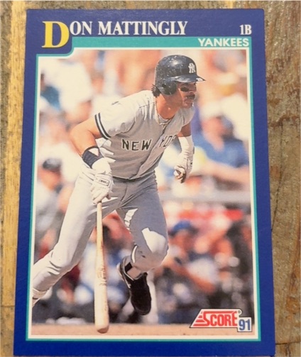 1991 Score #23 Don Mattingly — front