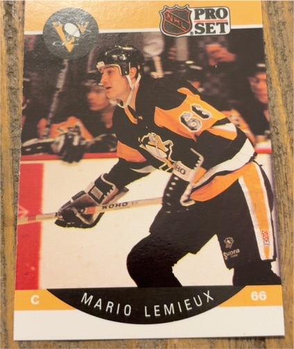 1990 Pro Set #66 Mario Lemieux — front