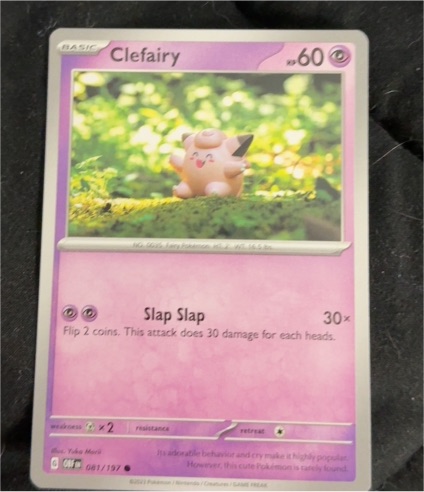 2023 Pokémon Scarlet & Violet Obsidian Flames #81 Clefairy — front