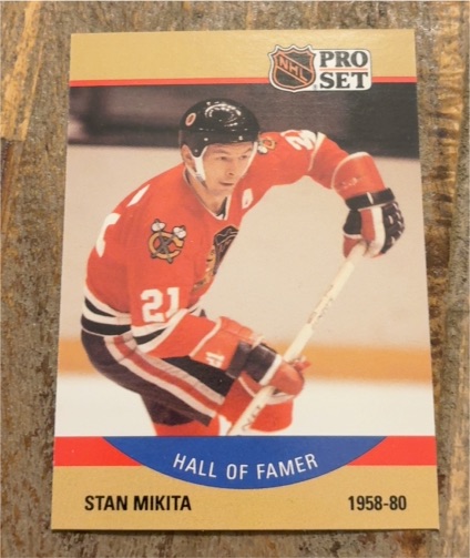 1990 Pro Set #405 Stan Mikita — front