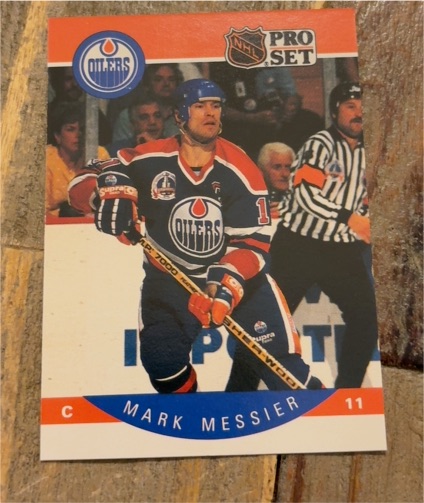 1990-91 Pro Set #91 Mark Messier Edmonton Oilers — front