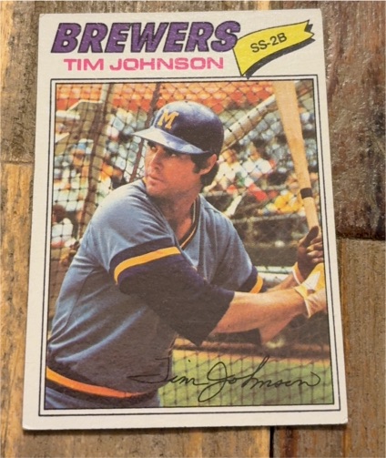1977 Topps #406 Tim Johnson — front