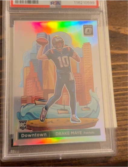 2024 Panini Donruss Optic Downtown #13 Drake Maye — front