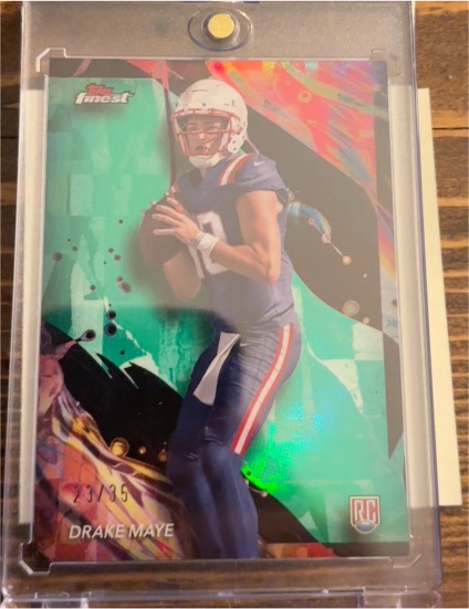 2024 Topps Finest Football #162 Drake Maye Rookie — front