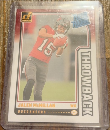 2024 Panini Donruss #5 Jalen McMillan Throwback Buccaneers Rated Rookie — front
