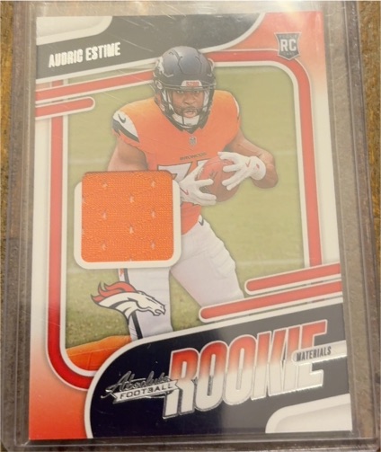 2024 Panini Absolute Rookie Materials #ARM-AEE Audric Estime — front