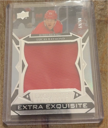 2022-23 Upper Deck Exquisite Collection Extra Exquisite #ECE-LR Lucas Raymond — front