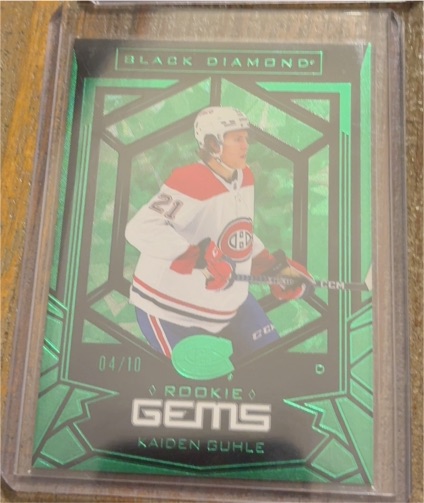 2022-23 Upper Deck Black Diamond Rookie Gems #RG-KG Kaiden Guhle — front
