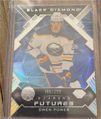 2022-23 Upper Deck Black Diamond #261 Owen Power Diamond Futures Rookie — front