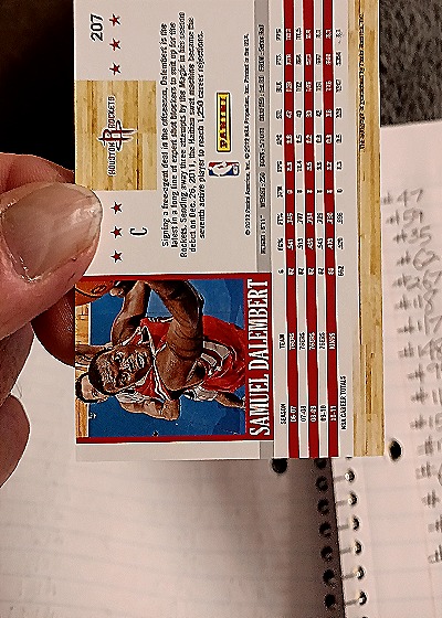 2011-12 Panini NBA Hoops #207 Samuel Dalembert — back