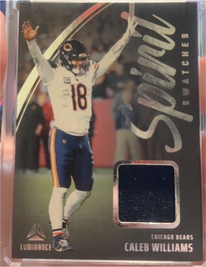 2025 Panini Luminance Spirit Swatches #SSW-CWI Caleb Williams — front