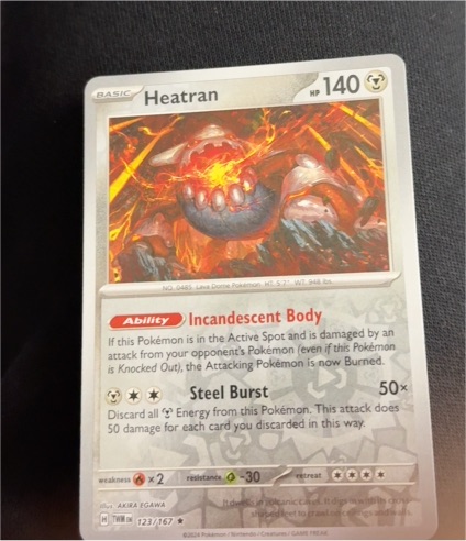 2024 Pokémon Scarlet & Violet Twilight Masquerade #123 Heatran — front
