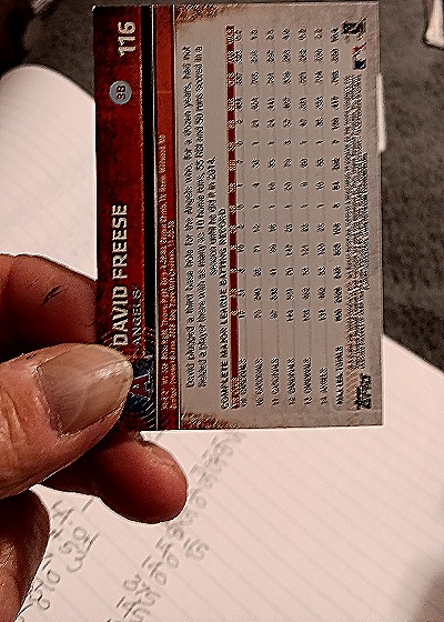 2013 Topps #116 David Freese — back