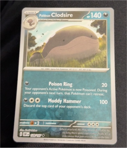 2023 Pokémon SV03 Obsidian Flames #128 Paldean Clodsire — front