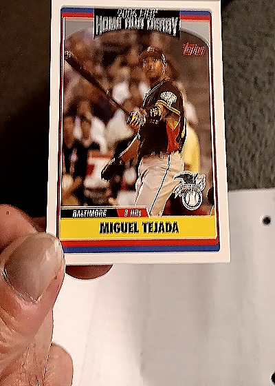 2006 Topps Update Series #UH288 Miguel Tejada — front