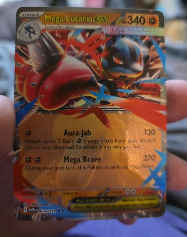 Mega Lucario ex 077/132 — front