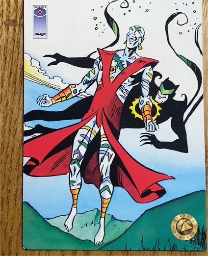 1993 Upper Deck Deathmate #107 Darqueness Falls — front