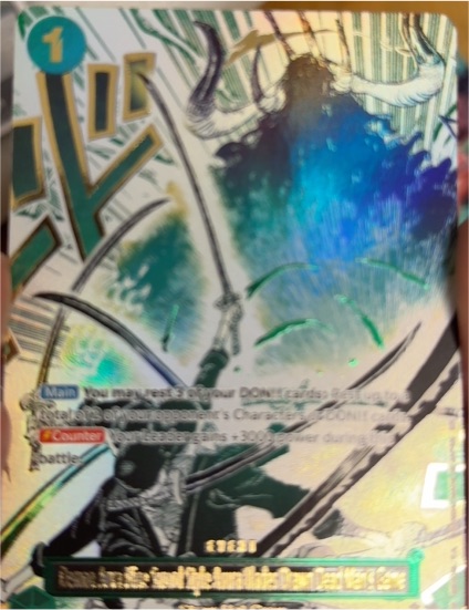 One Piece Legacy of the Master OP12-037 Roronoa Zoro — front