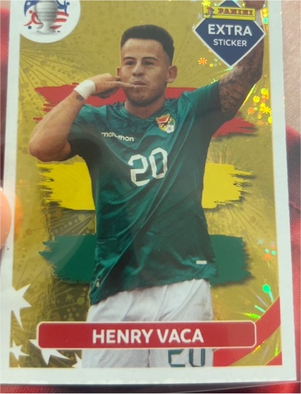 2024 Panini Extra Sticker Henry Vaca — front
