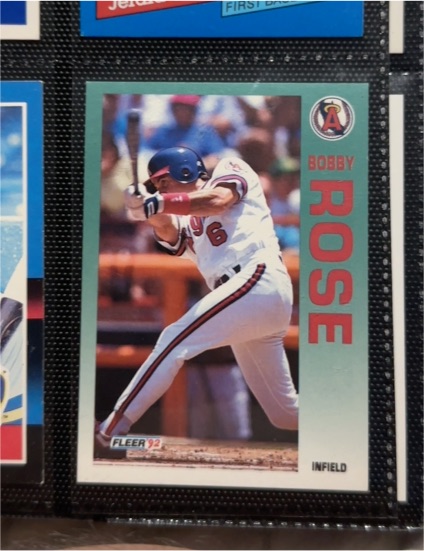 1992 Fleer #68 Bobby Rose — front