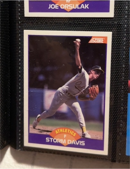 1989 Score #248 Storm Davis — front