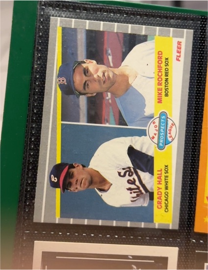 1989 Fleer #650 Grady Hall / Mike Rochford — front